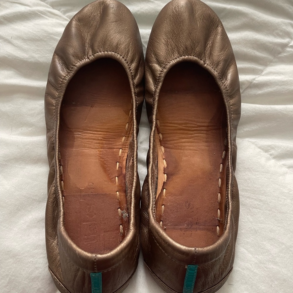 Tieks Bronze Flats